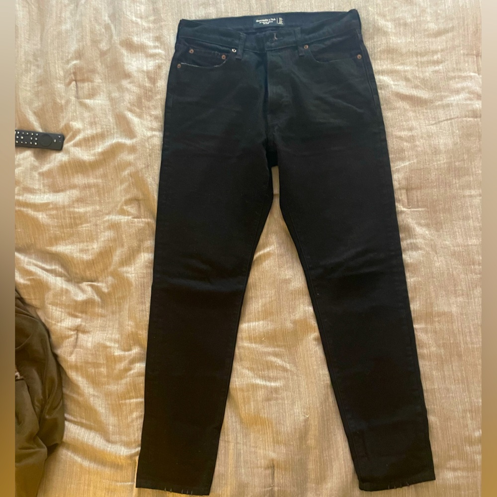 Abercrombie 90s Slim Black Jeans 33 x 32